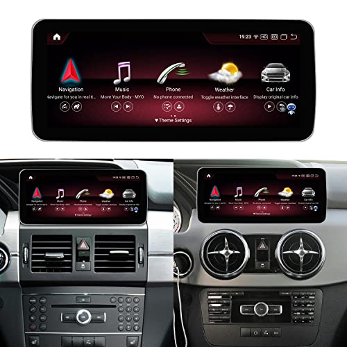 Road Top Newest Android 12 Car Stereo 10.25" Car Touch Screen for Mercedes Benz GLK Class X204 2009-2015 Year, 8+128G, Support Wireless Carplay, Global Weather,OTA Upgrade,Voice Control