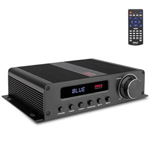 pyle wireless bluetooth home audio amplifier - 100w 5 channel home theater power stereo receiver, surround sound w/hdmi, aux, fm antenna, subwoofer speaker input, 12v adapter - pyle pfa540bt.5