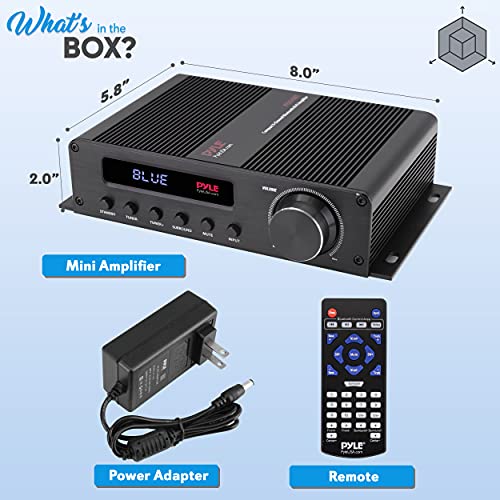 Pyle Wireless Bluetooth Home Audio Amplifier - 100W 5 Channel Home Theater Power Stereo Receiver, Surround Sound w/HDMI, AUX, FM Antenna, Subwoofer Speaker Input, 12V Adapter - Pyle PFA540BT.5