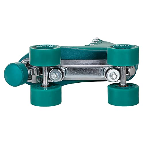 C SEVEN C7skates Dark Magic Quad Roller Skates (Enchanted Forest, Women's 7 / Youth 6 / Men's 6)