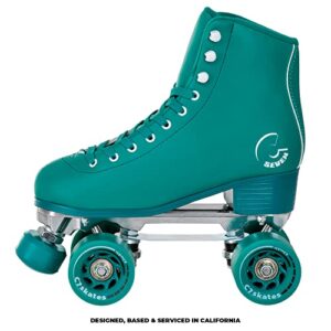 C SEVEN C7skates Dark Magic Quad Roller Skates (Enchanted Forest, Women's 7 / Youth 6 / Men's 6)