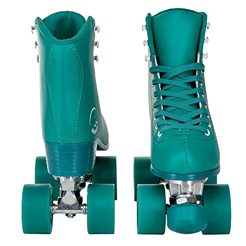 C SEVEN C7skates Dark Magic Quad Roller Skates (Enchanted Forest, Women's 7 / Youth 6 / Men's 6)