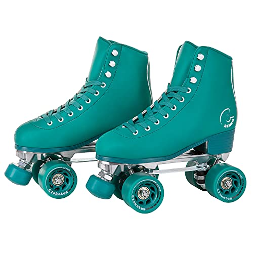 C SEVEN C7skates Dark Magic Quad Roller Skates (Enchanted Forest, Women's 7 / Youth 6 / Men's 6)