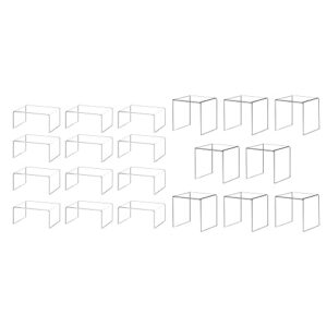 ihomecooker 12 pack clear arylic display risers(4"×3"×2") &8 pack clear arylic display risers(4"×4"×4") (20 items)