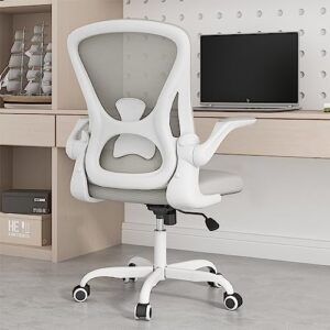 sytas home office chair ergonomic, mesh desk chair lumbar support, ergonomic computer chair adjustable armrest (gray)