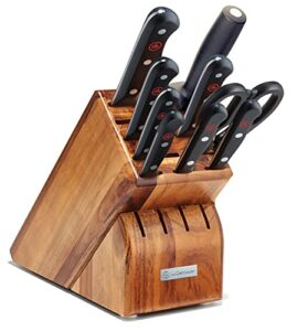 wÜsthof gourmet 10-piece knife block set