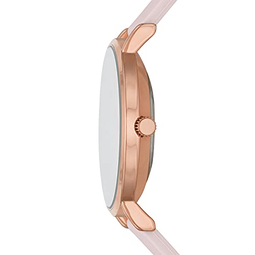 Skechers Women's Springdale Quartz Casual Silicone Sports Three-Hand Analog Watch, Color: Rose Gold (Model: SR6229)