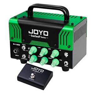 joyo badass bass mini amp head 50 watt preamp hybrid tube power amplifier (no sound, requires extra speaker & headphone)