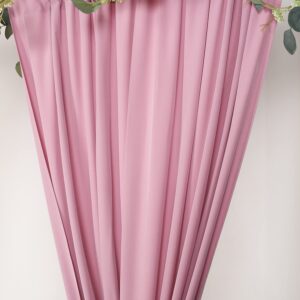 SHERWAY 2 Panels 4.8 Feet x 10 Feet Dusty Rose Photography Backdrop Drapes, Thick Polyester Window Curtain for Wedding Party Ceremony Stage Decorations