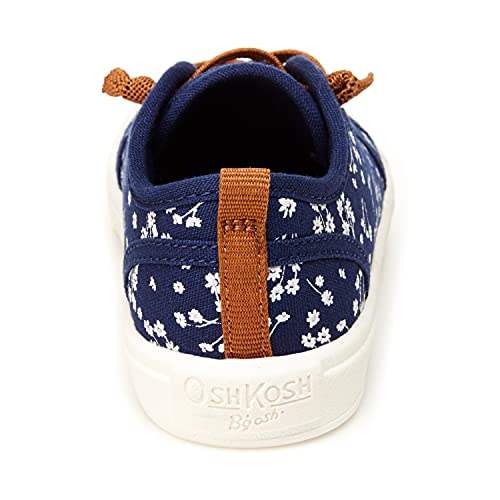 OshKosh B'Gosh Girls Salt Casual Shoe, Navy/Tan, 8 Toddler