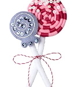 Bucilla Felt Applique 6 Piece Ornament Making Kit, Nutcracker Sweet, Perfect for DIY Arts and Crafts, 89292E