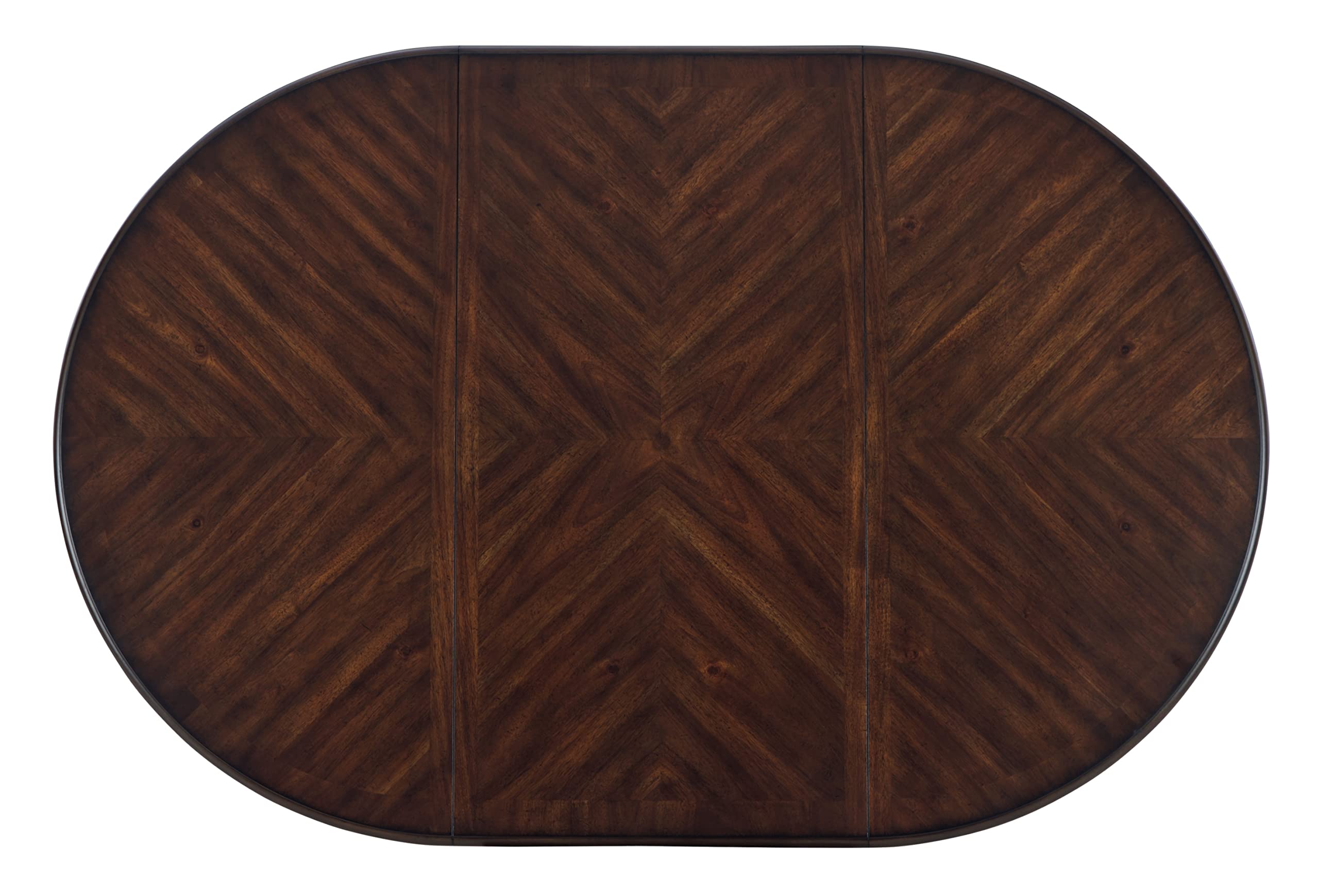 Signature Design by Ashley Londenbay Classic Farmhouse Oval Dining Room Extension Table, Brown & Gray