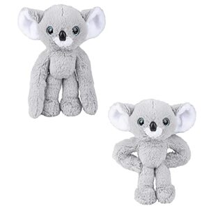 the dreidel company bendable koala, plush stuffed animal designed with bendable arms & legs, super soft and cuddly toy, classroom decorations, boys and girls, 9”