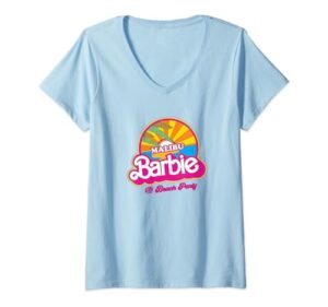 barbie malibu beach party v-neck t-shirt