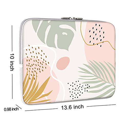 iCasso 13-13.3 inch Laptop Sleeve Bag, Waterproof Shock Resistant Neoprene Notebook Protective Bag Carrying Case Compatible MacBook Pro/MacBook Air - Morandi