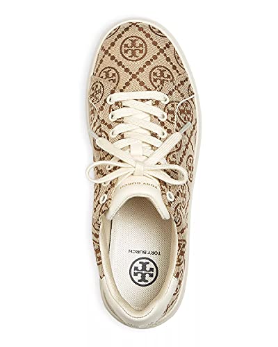 Tory Burch Howell Monogram Court Low Top Sneakers (Hazel, Numeric_10)