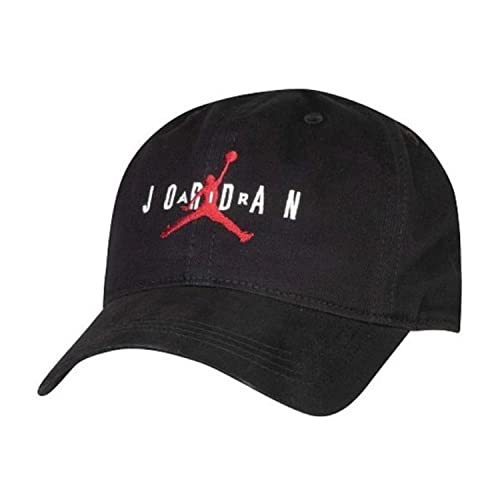 Jordan Little Boys Curve Brim Adjustable Hat (Black(8A0569-023)/Red, 8-20)