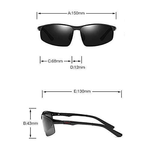 willochra Aluminum Magnesium Polarized Full Reading Sunglasses,rectangle men women Stylish Readers driving Cycling Safety uv Protection (black, 300 magnification)