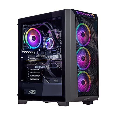 Velztorm Pilum CTO Powerful Gaming Desktop PC Liquid-Cooled (AMD Ryzen 7 3700X 8-Core, 16GB DDR4, 512GB PCIe SSD+1TB HDD (3.5), GeForce RTX 3060 12GB, 120mm AIO, RGB Fans, 750W PSU, WiFi-N, Win11P)