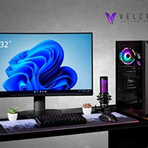 Velztorm Pilum CTO Powerful Gaming Desktop PC Liquid-Cooled (AMD Ryzen 7 3700X 8-Core, 16GB DDR4, 512GB PCIe SSD+1TB HDD (3.5), GeForce RTX 3060 12GB, 120mm AIO, RGB Fans, 750W PSU, WiFi-N, Win11P)