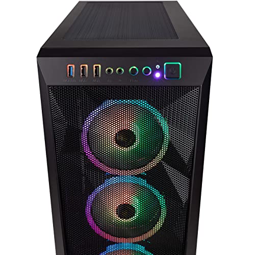 Velztorm Pilum CTO Powerful Gaming Desktop PC Liquid-Cooled (AMD Ryzen 7 3700X 8-Core, 16GB DDR4, 512GB PCIe SSD+1TB HDD (3.5), GeForce RTX 3060 12GB, 120mm AIO, RGB Fans, 750W PSU, WiFi-N, Win11P)