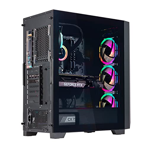 Velztorm Pilum CTO Powerful Gaming Desktop PC Liquid-Cooled (AMD Ryzen 7 3700X 8-Core, 16GB DDR4, 512GB PCIe SSD+1TB HDD (3.5), GeForce RTX 3060 12GB, 120mm AIO, RGB Fans, 750W PSU, WiFi-N, Win11P)