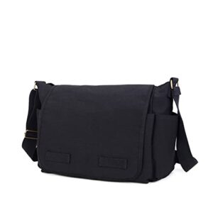 Sechunk Canvas Large Messenger Bag Shoulder bag Cross body bag Crossbody Bag