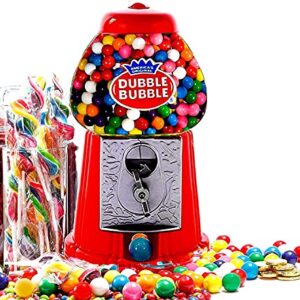 Gumball Machine for Kids 8.5" - Coin Operated Bubble Gum Machine and Toy Bank - Candy Machine Dispenser Includes 85 Gum Balls - Great Candy Dispenser Machine Gift Toys for Girls and Boys - 8.5" (Blue)