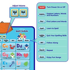Baby Shark Alphabet & Number Learning Toys by Pinkfong, Educational Toddler Gift Set for Ages 1-3, Musical Mat, ABC Poster, Room Decor, Activities & Games, Baby Shark Toys for Boys & Girls Ages 2-4
