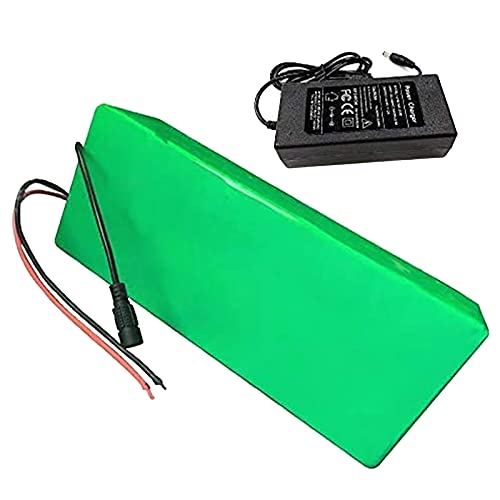FREEDOH 48V 6Ah E-Bike Li-ion Battery 13S 2P 6000mAh Battery Pack for 200W 350W 500W 750W 850W 1000W Bike Motor for MTB Electric Tricycles Electric Scooters with BMS + Charger,T Plug