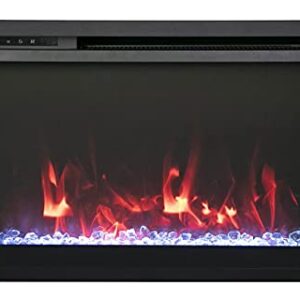 Amantii TRD Extra Slim 33" Traditional Electric Fireplace