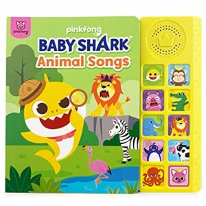 Baby Shark Animal Songs 10 Button Sound Book | Learning & Education Toys | Interactive Books for Toddlers 1-3 | Gifts for Boys & Girls