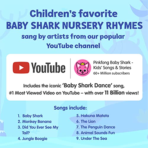 Baby Shark Animal Songs 10 Button Sound Book | Learning & Education Toys | Interactive Books for Toddlers 1-3 | Gifts for Boys & Girls