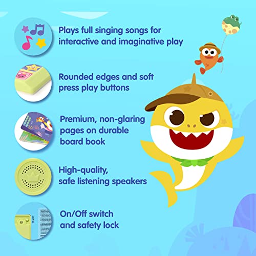Baby Shark Animal Songs 10 Button Sound Book | Learning & Education Toys | Interactive Books for Toddlers 1-3 | Gifts for Boys & Girls