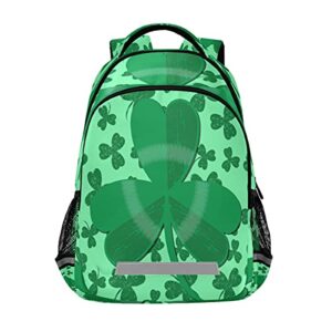 yocosy st patrick lucky clover backpack school bookbag laptop purse casual daypack for teen girls women boys men college travel