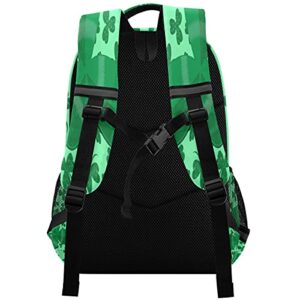 YoCosy St Patrick Lucky Clover Backpack School Bookbag Laptop Purse Casual Daypack for Teen Girls Women Boys Men College Travel