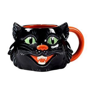 Certified International Scaredy Cat 22 oz 3-D Mugs, Set of 4 Assorted Designs