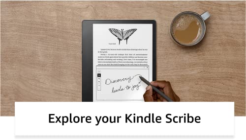 Kindle Scribe (32 GB) the first Kindle for reading, writing, journaling and sketching - with a 10.2” 300 ppi Paperwhite display, includes Premium Pen