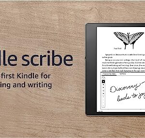 Kindle Scribe (32 GB) the first Kindle for reading, writing, journaling and sketching - with a 10.2” 300 ppi Paperwhite display, includes Premium Pen