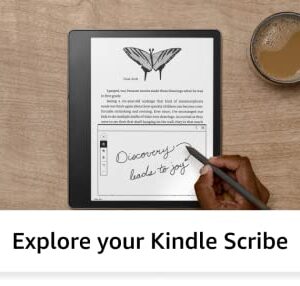 Kindle Scribe (32 GB) the first Kindle for reading, writing, journaling and sketching - with a 10.2” 300 ppi Paperwhite display, includes Premium Pen