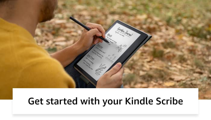 Kindle Scribe (32 GB) the first Kindle for reading, writing, journaling and sketching - with a 10.2” 300 ppi Paperwhite display, includes Premium Pen