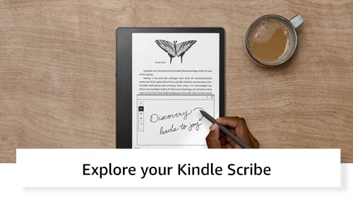 Kindle Scribe (32 GB) the first Kindle for reading, writing, journaling and sketching - with a 10.2” 300 ppi Paperwhite display, includes Premium Pen