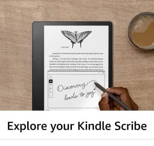 Kindle Scribe (32 GB) the first Kindle for reading, writing, journaling and sketching - with a 10.2” 300 ppi Paperwhite display, includes Premium Pen