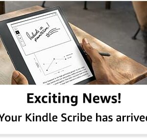 Kindle Scribe (32 GB) the first Kindle for reading, writing, journaling and sketching - with a 10.2” 300 ppi Paperwhite display, includes Premium Pen