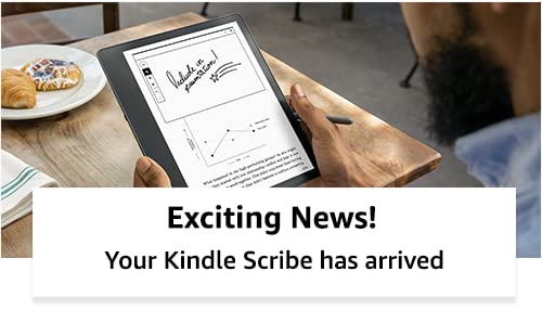 Kindle Scribe (32 GB) the first Kindle for reading, writing, journaling and sketching - with a 10.2” 300 ppi Paperwhite display, includes Premium Pen