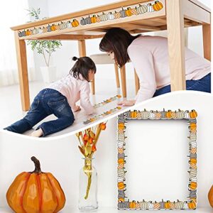 40 Pieces Pumpkin Bulletin Board Borders Fall Bulletin Border Decorations Halloween Bulletin Board Borders Fall Classroom Decorations for Halloween Thanksgiving Home Sweet Classroom (Simple Style)