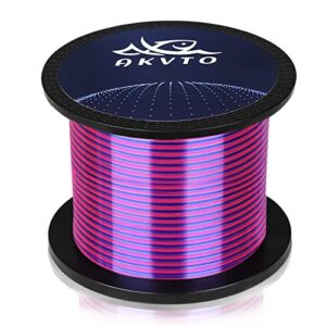 akvto premium color monofilament fishing line - strong abrasion resistant fishing line, 30lb catfish line, nylon material fish wire - 300 yards tested for freshwater and saltwater fishing