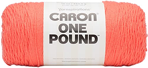 Caron Yarn ONE LB CC, Living Coral