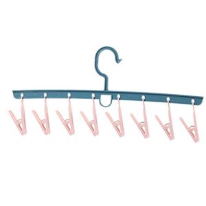 prettdlijun multiuses clothing socks hanger with 8 clips antiskid space saving closet organizer drying rack