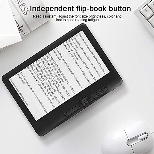 Shipenophy E-Book Read, E-Book Electronic Reader Digital Reader Adjustable Function for Reduce Reading Fatigue for Kids Reading(8G RAM, Black)